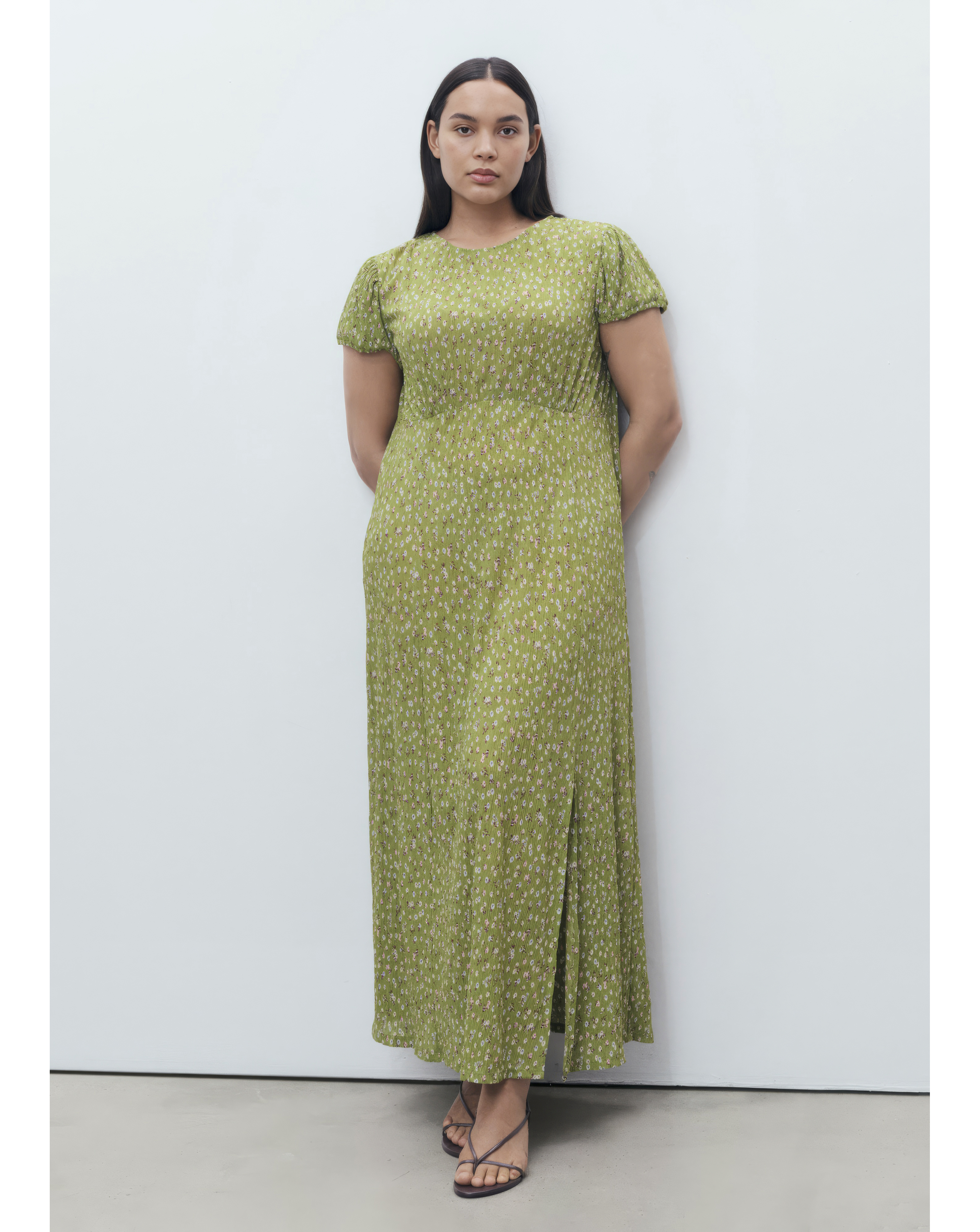 Mango Ditsy Floral Midi Dress