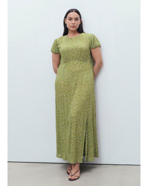 Mango Ditsy Floral Midi Dress