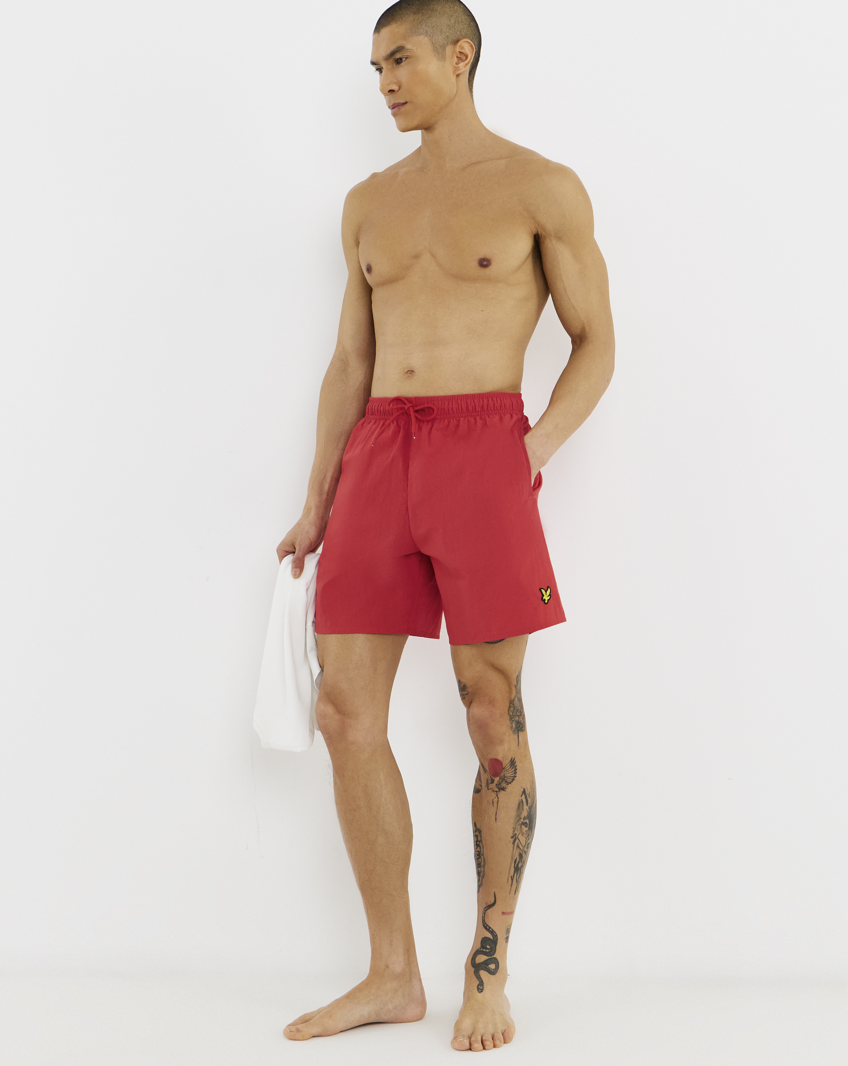 Lyle & Scott Cherry Red Swim Short - Medium