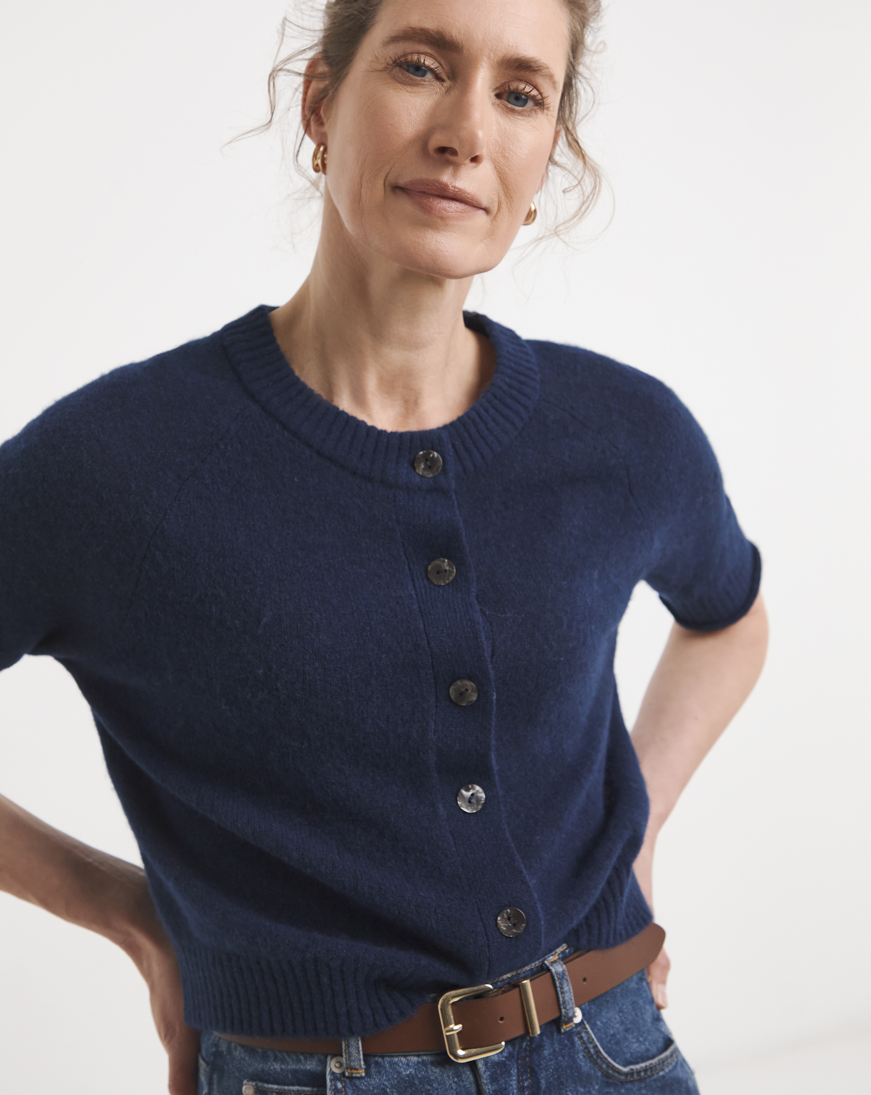 Sheer Short Sleeve Cardigan