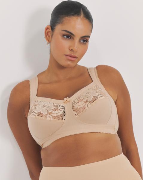 Miss Mary of Sweden Lovely Lace Support Bra In Skin tone | UK Size 36B Women's