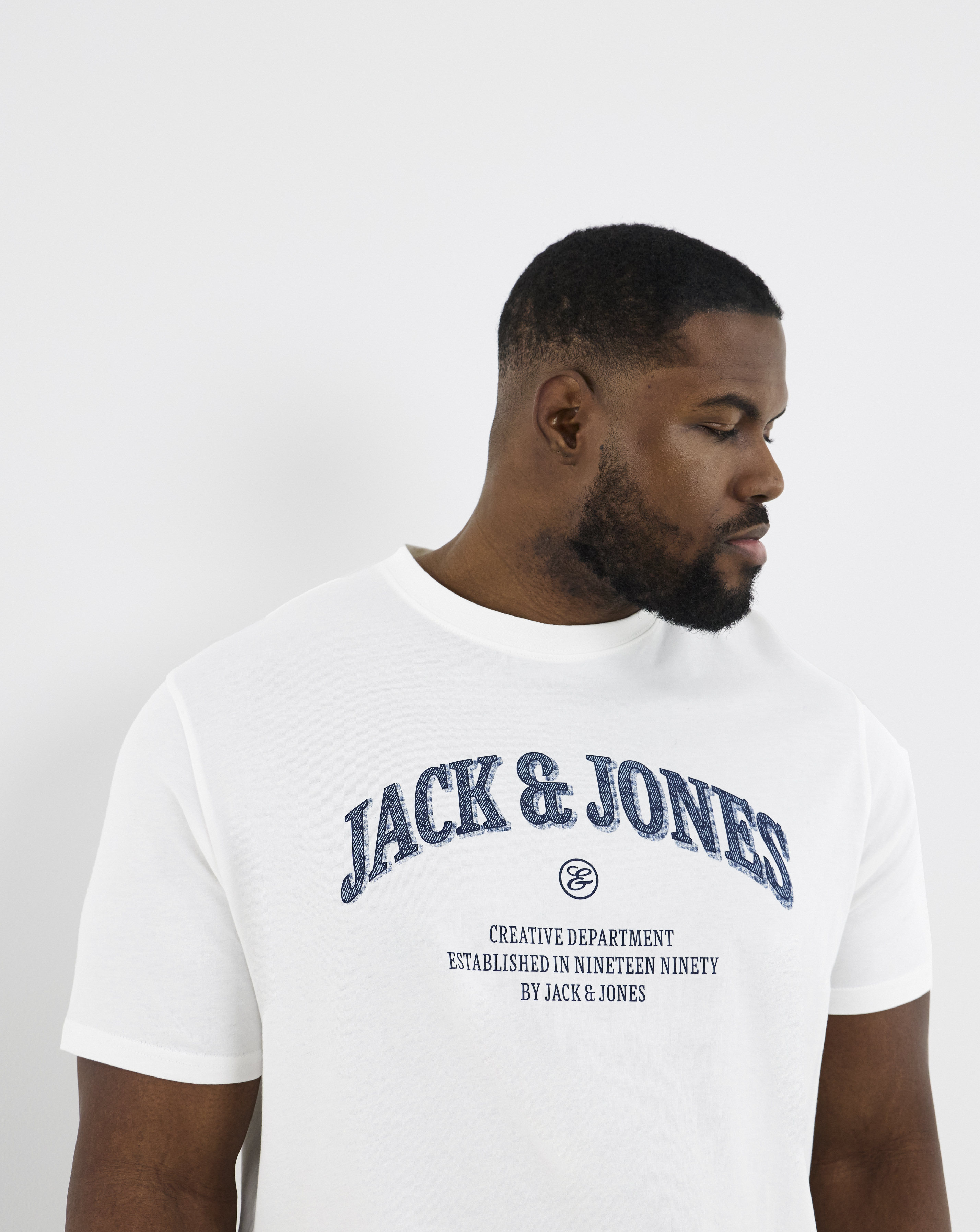Jack & Jones White Denver Logo T-Shirt - M(44)