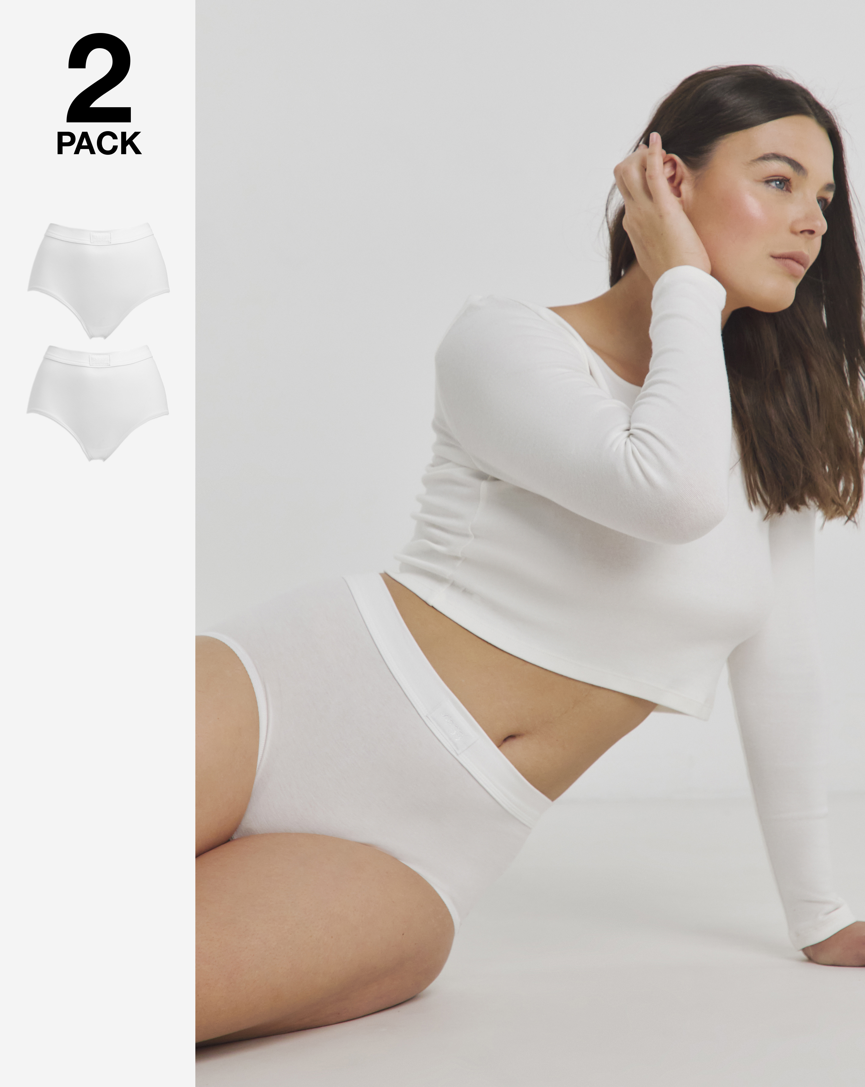 Sloggi 2Pk Comfort Maxi Knicker White