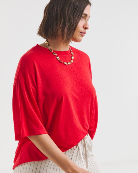 Simply Be Slub Jersey Slouchy T-Shirt