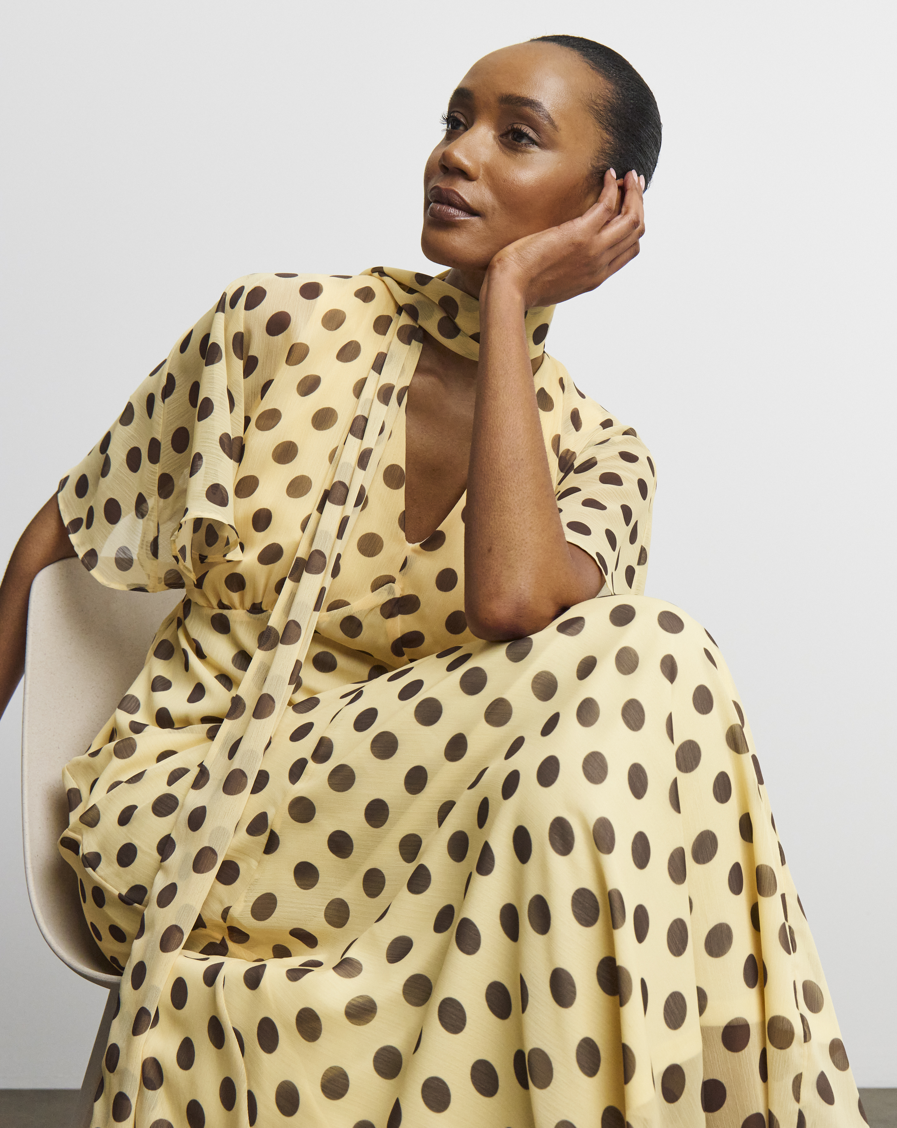 New In - Joanna Hope Maxi Dress With Scarf