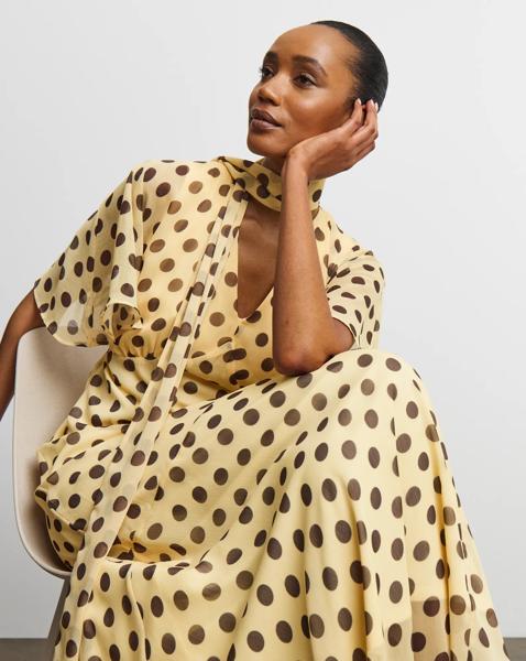 New In - Joanna Hope Maxi Dress With Scarf