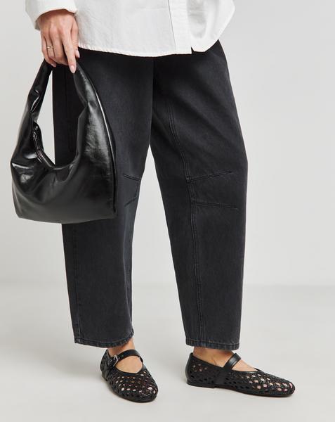 Leather Woven Mary Jane Std