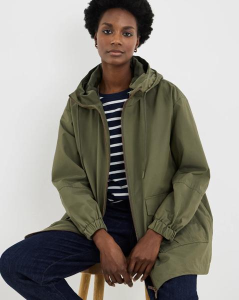 Short Shower Resistant Raincoat