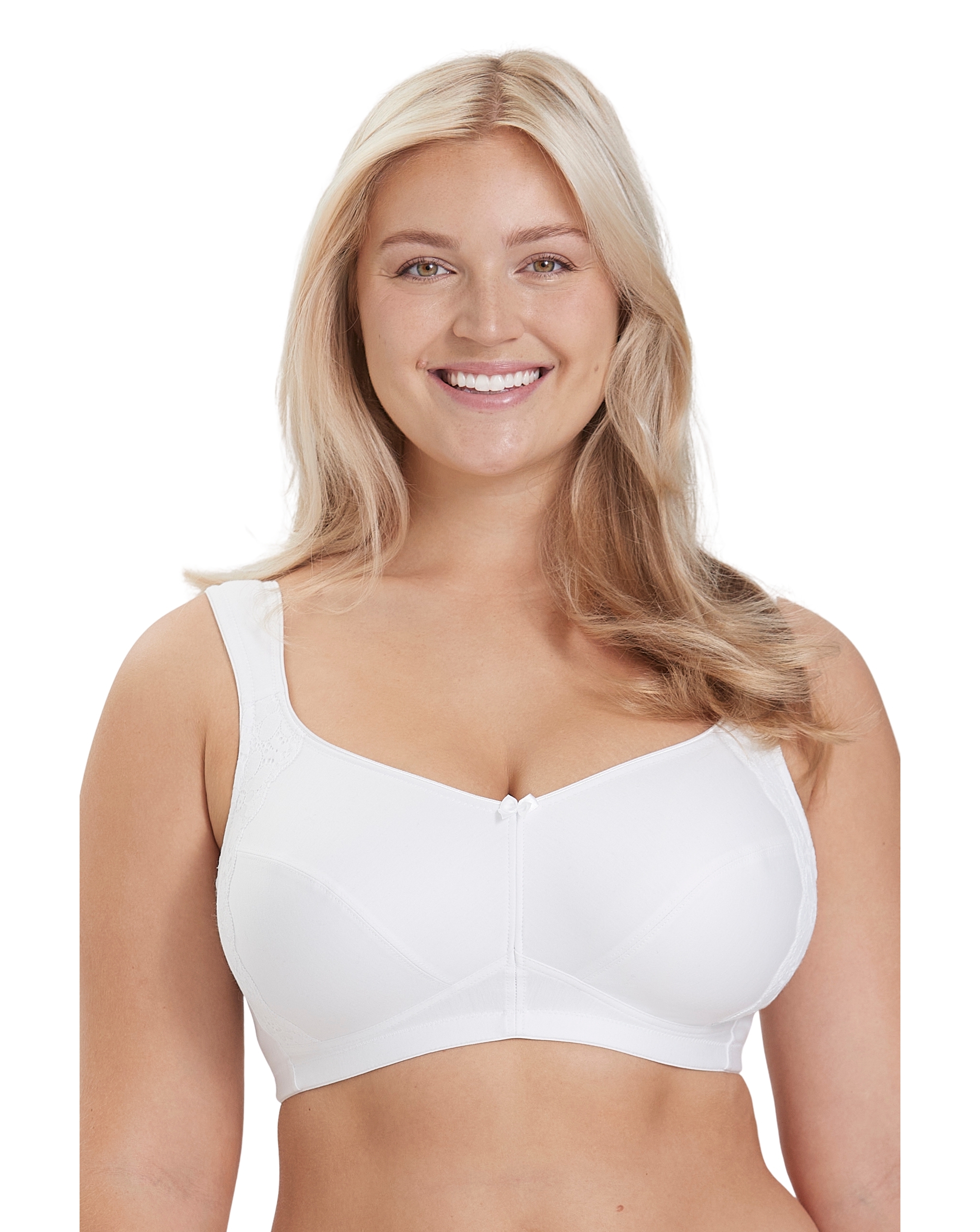 Miss Mary Of Sweden Women's White Miss Mary Mastectomy Bra 42E