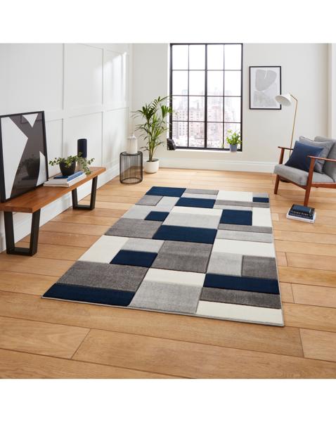 Think Rugs Geometric Rug - Blocks
