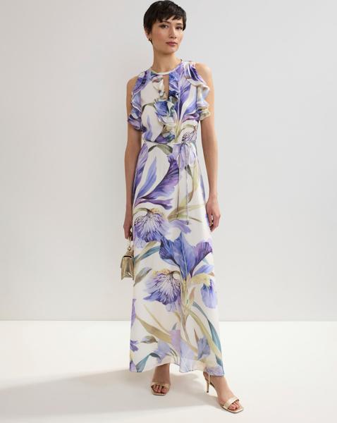 Phase Eight Rachel Printed Texture Maxi Dress - Image