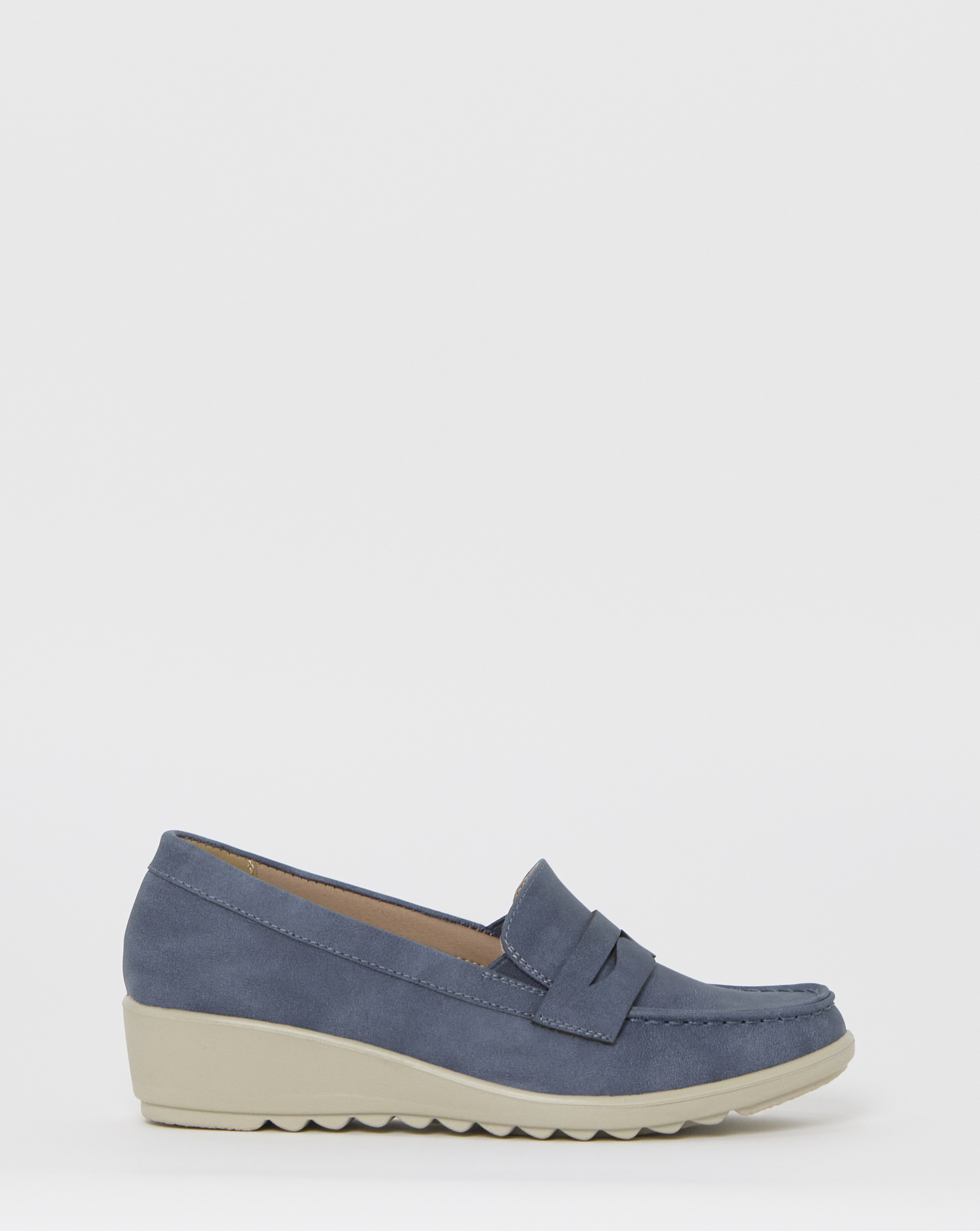 Cushion Walk Wedge Loafers E Fit