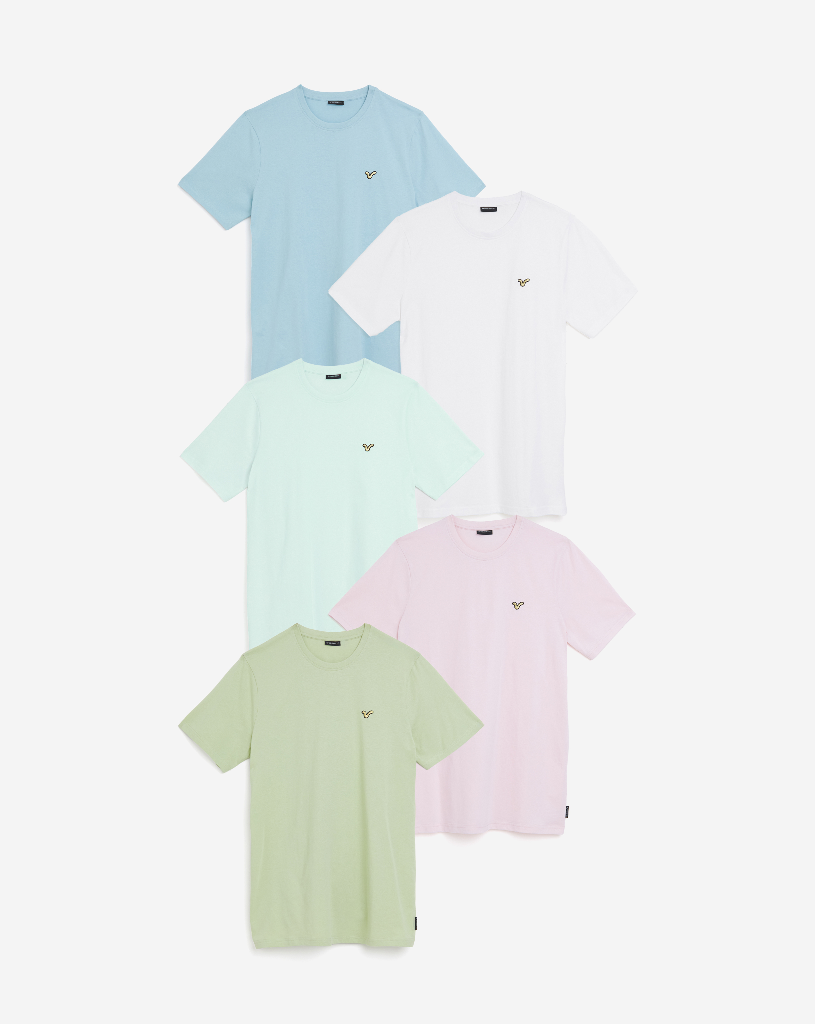 Voi Storm 5 Pack T-Shirts Long Length