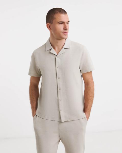 Textured Jersey Co-Ord Shirt