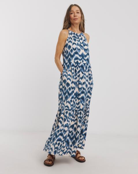 Soft Touch Jersey Halter Neck Maxi Dress