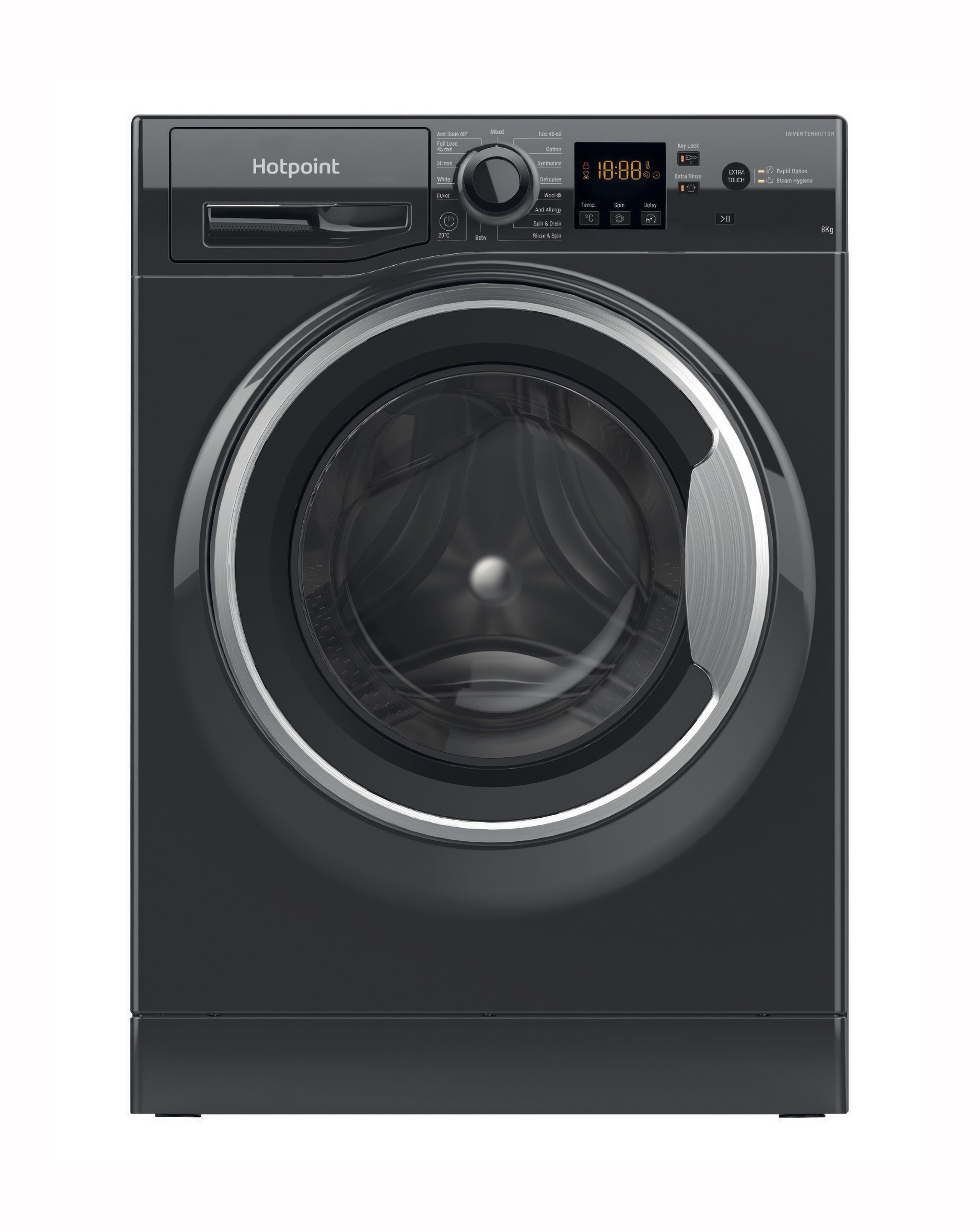 Hotpoint NSWM846BSUK Wash Machine Black