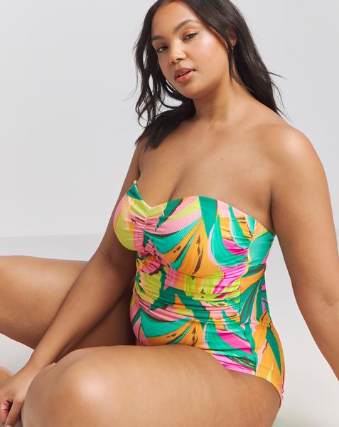 Ruched Bandeau Swimsuit