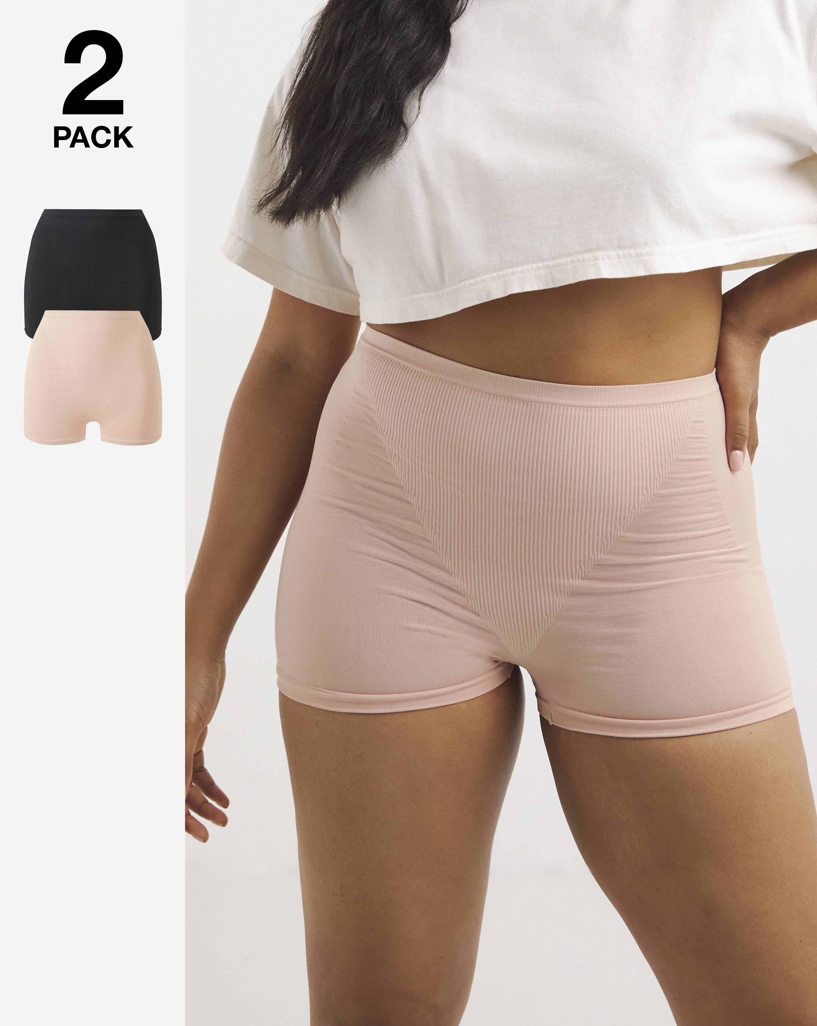 MAGISCULPT 2 Pack H/W Control Short In Black/blush | UK Size 41974 Women's