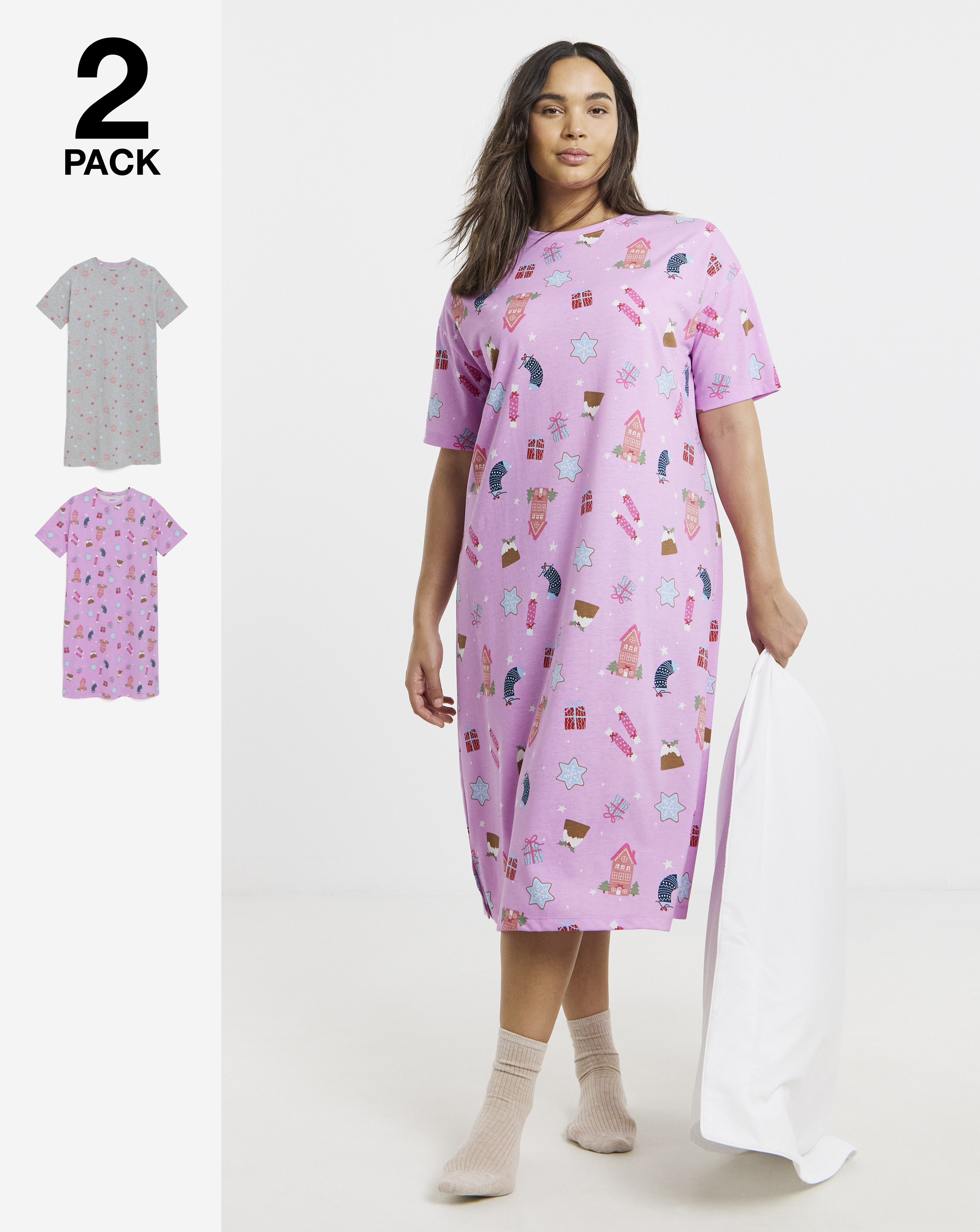 Simply Be Value 2 Pack Nighties