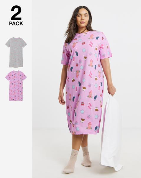 Simply Be Value 2 Pack Nighties