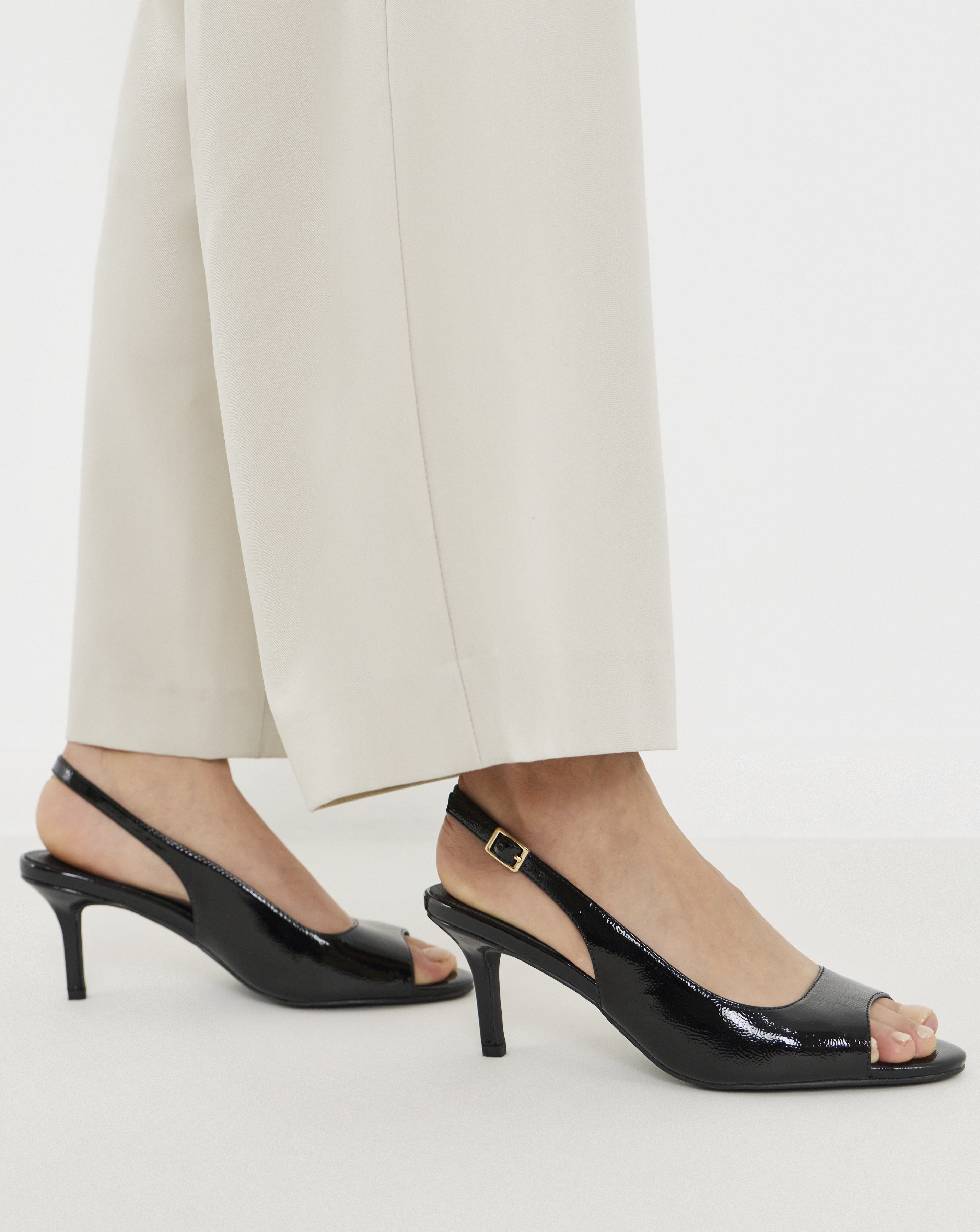 Peep Toe Heels Extra Wide Fit