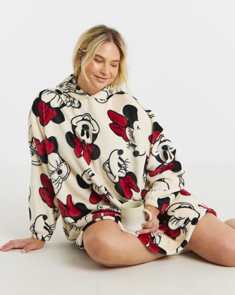 Minnie Mouse Bow Detail Hooded Dress