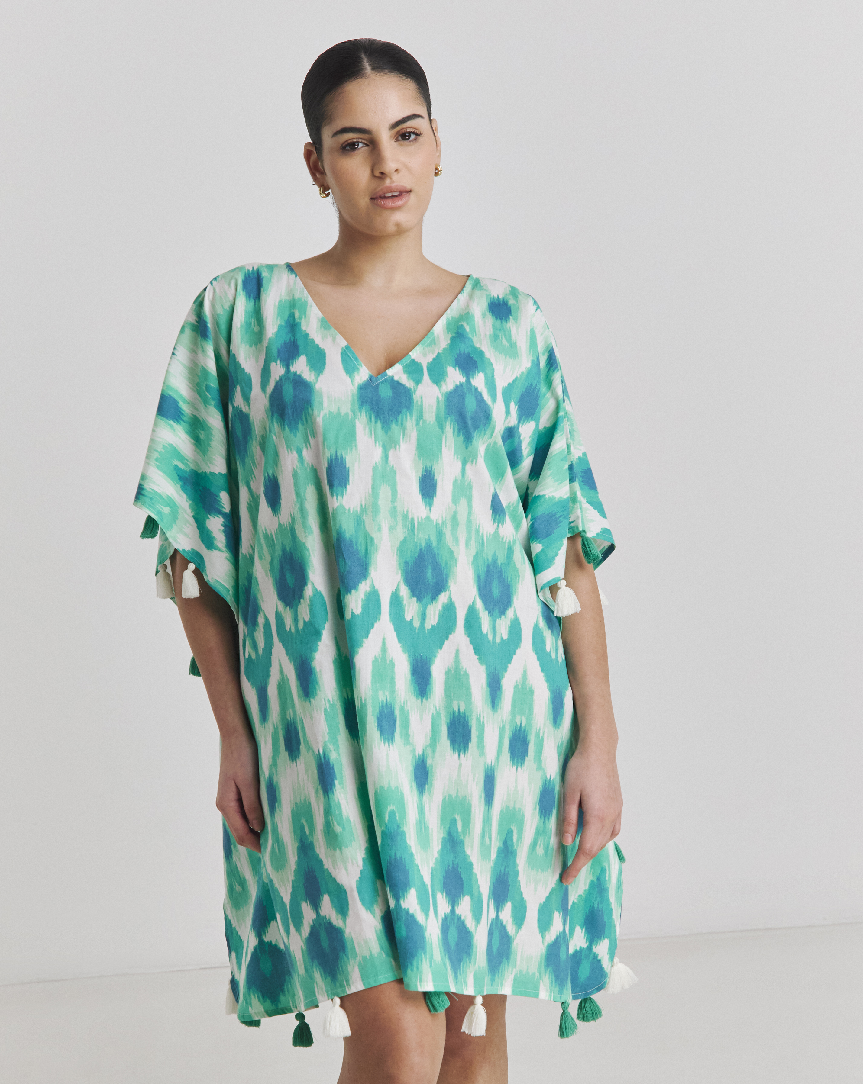 Magisculpt Tassel Trim Beach Kaftan