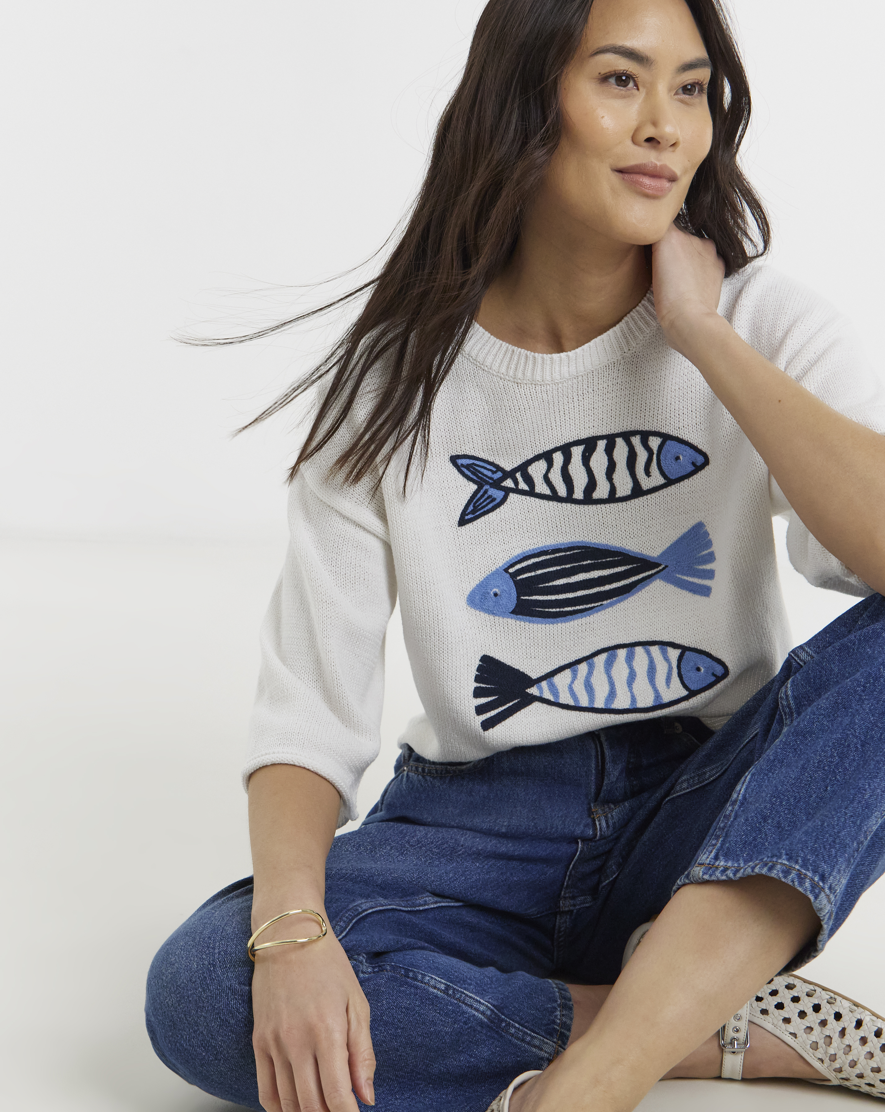 Embroidered Knitted Jumper