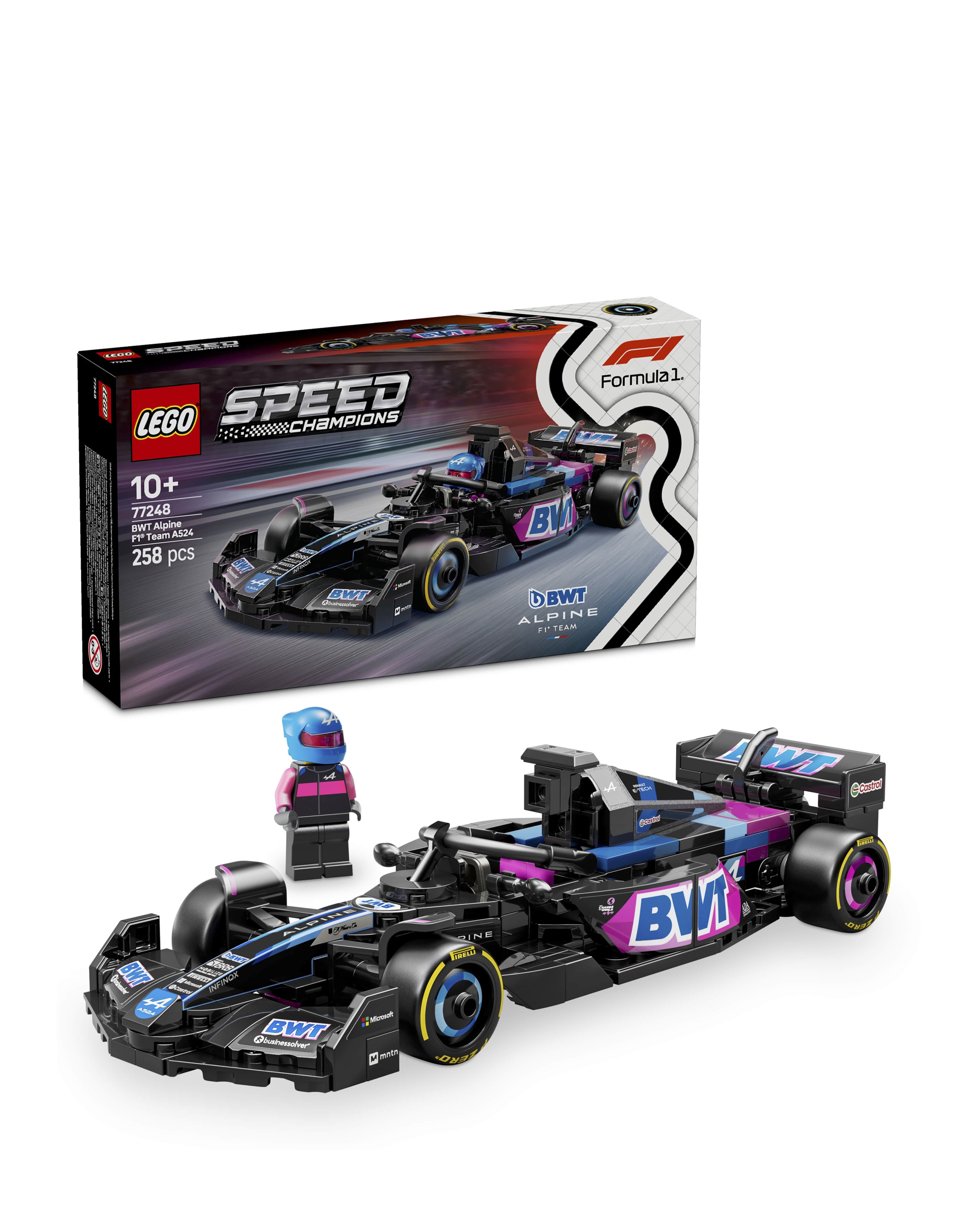 Lego - BWT Alpine F1 Team A524 Race Car 77248 - 258 Pieces - Boys 10+ - Image 19