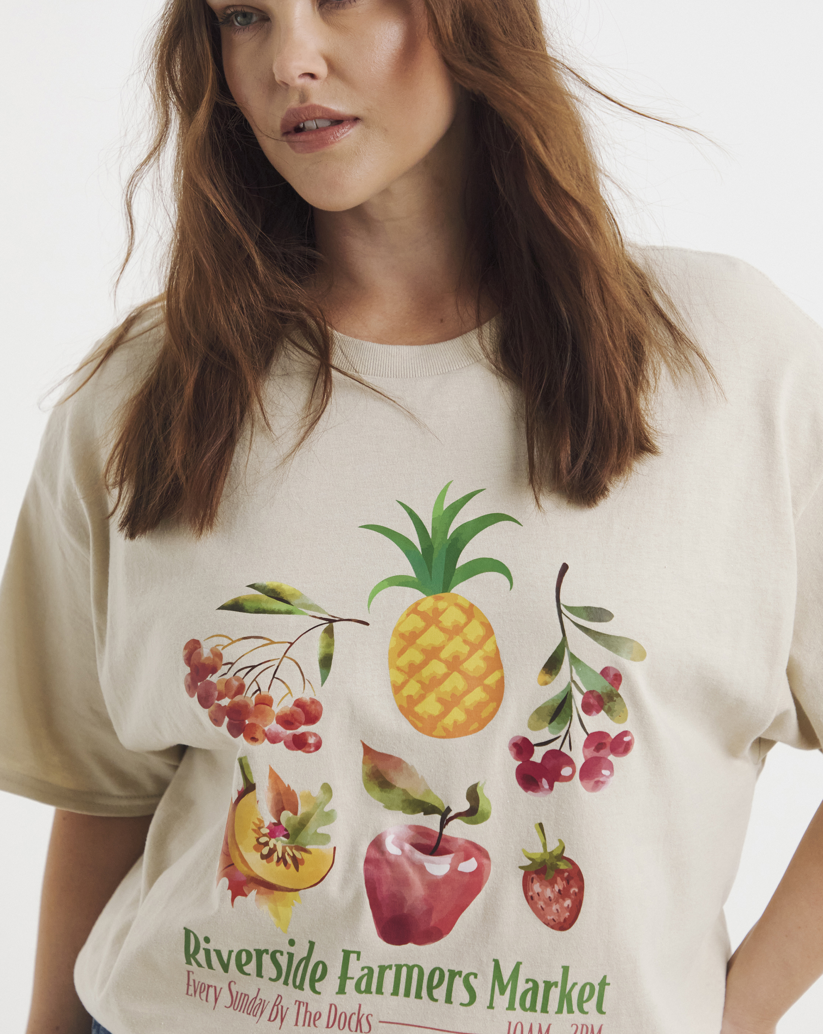 SBE Farmers Market Fruit Slogan T-Shirt