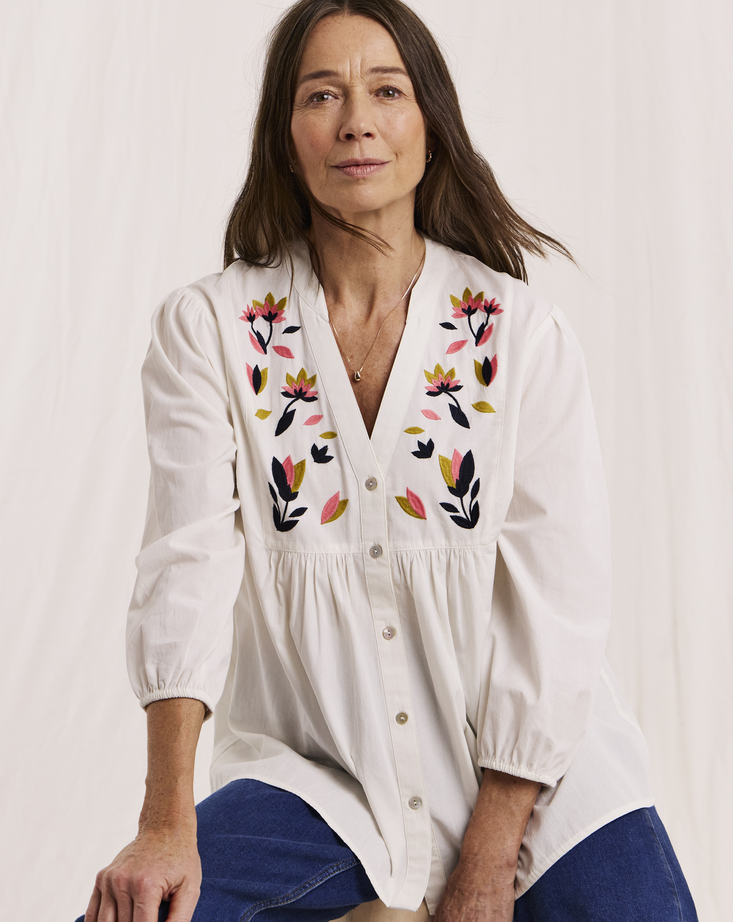 Julipa Embroidered Cotton Blouse