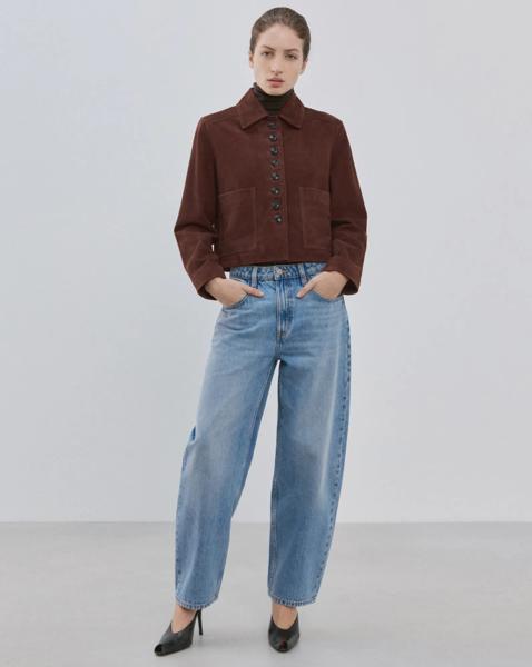 Mango High Waisted Barrel Jean
