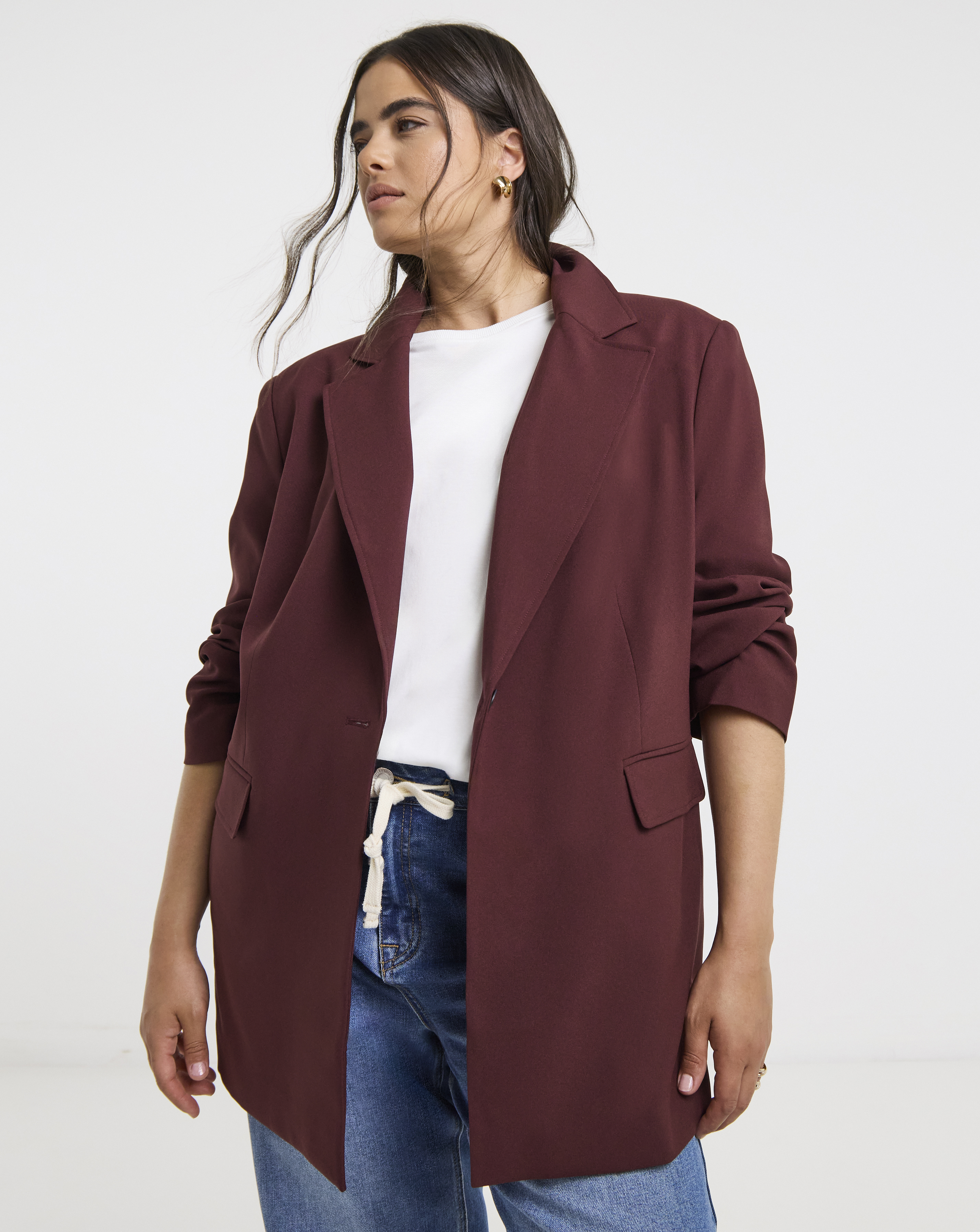 Oversized Single Breasted Blazer