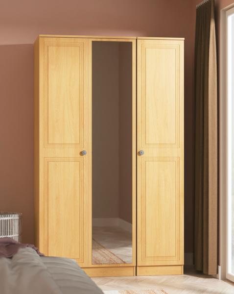 Richmond 3 Door Mirrored Wardrobe