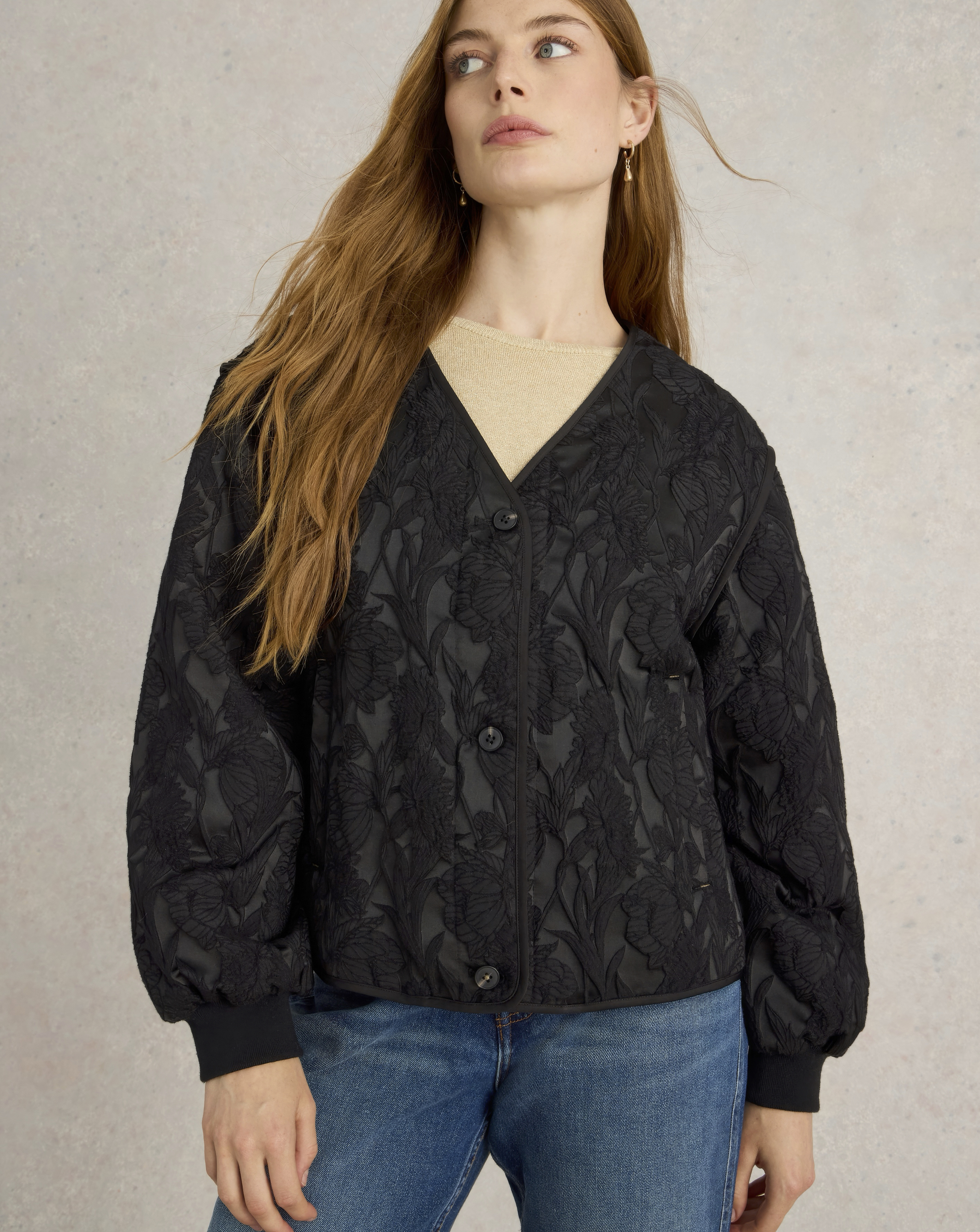 White Stuff Bella Jacquard Jacket