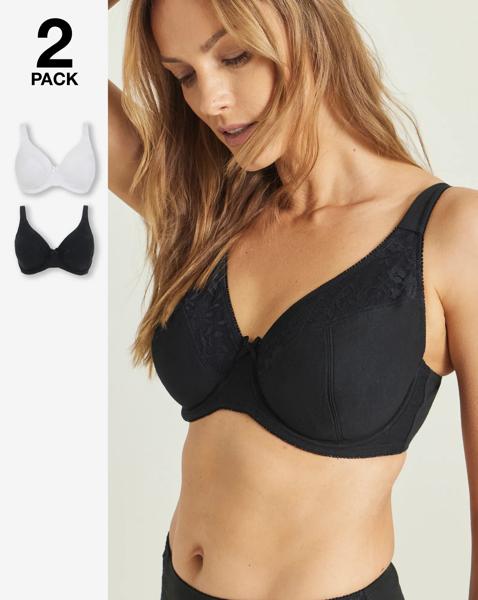 2 Pack Sarah Wired Full Cup Bras