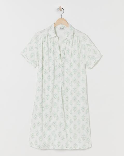 Viscose Twill Relaxed Shirt Dress