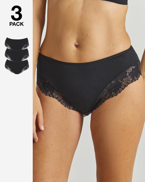3 Pack Midi Brazilian Knickers