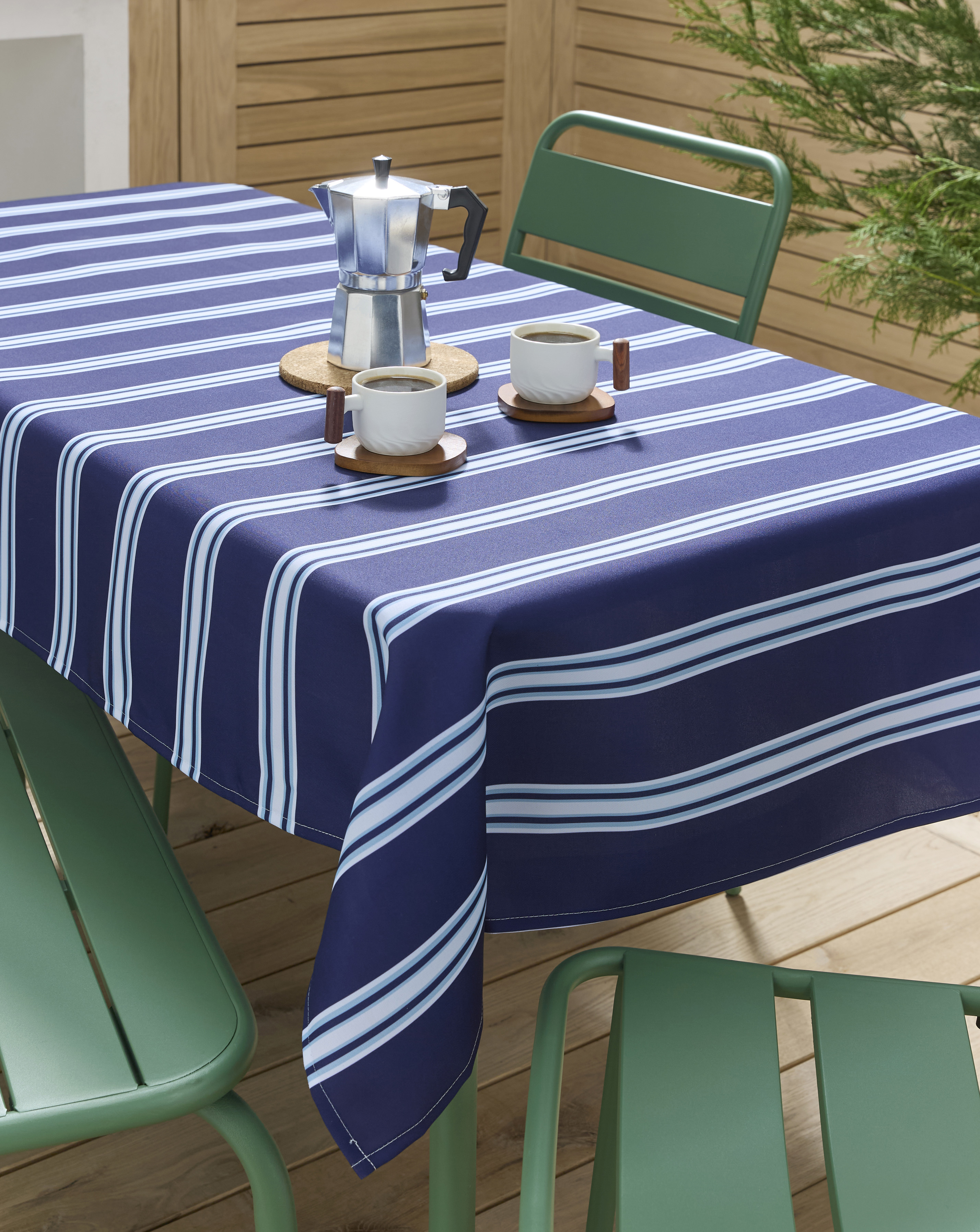 Stripe Wipe Clean Tablecloth