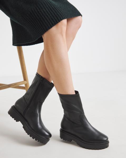 Chunky Ankle Boot Wide