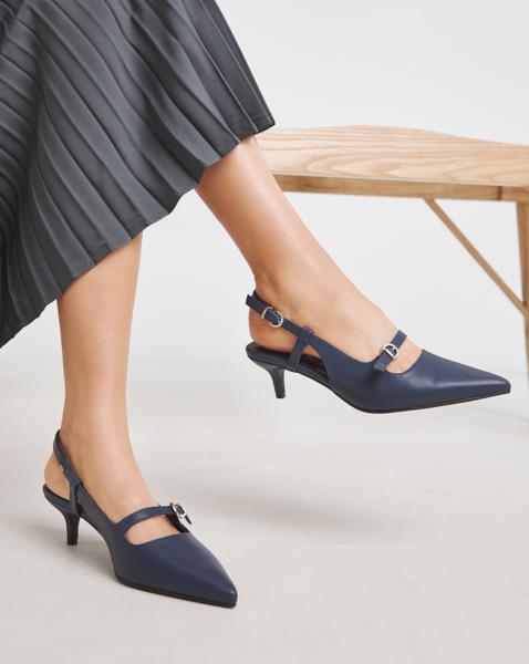 Pointed Slingback Shoes Wide