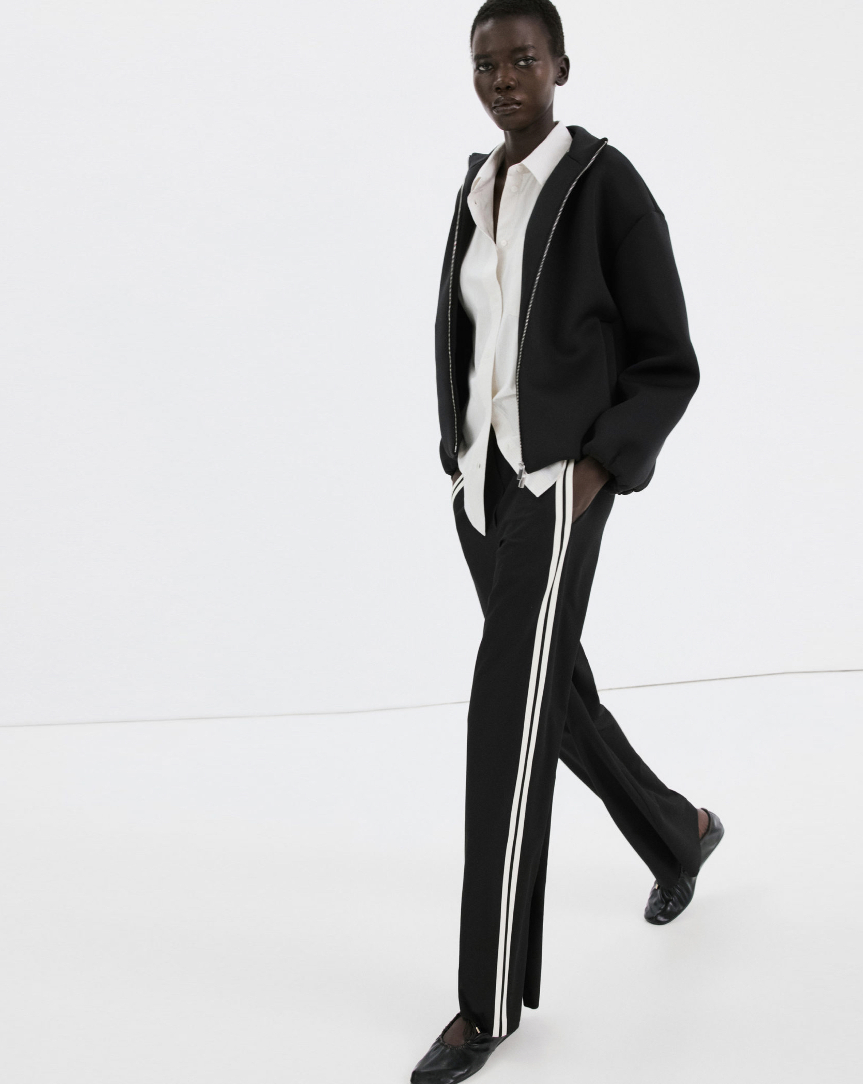 Mango Women's Trousers Black Size L