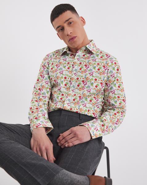 William Hunt Print Formal Shirt
