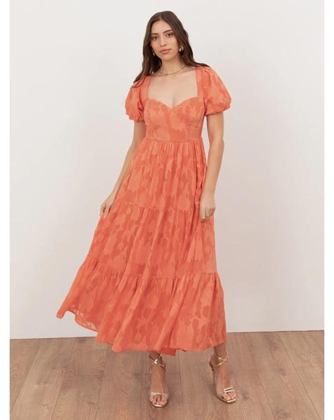 Anaya With Love Burnout Fabric Dress