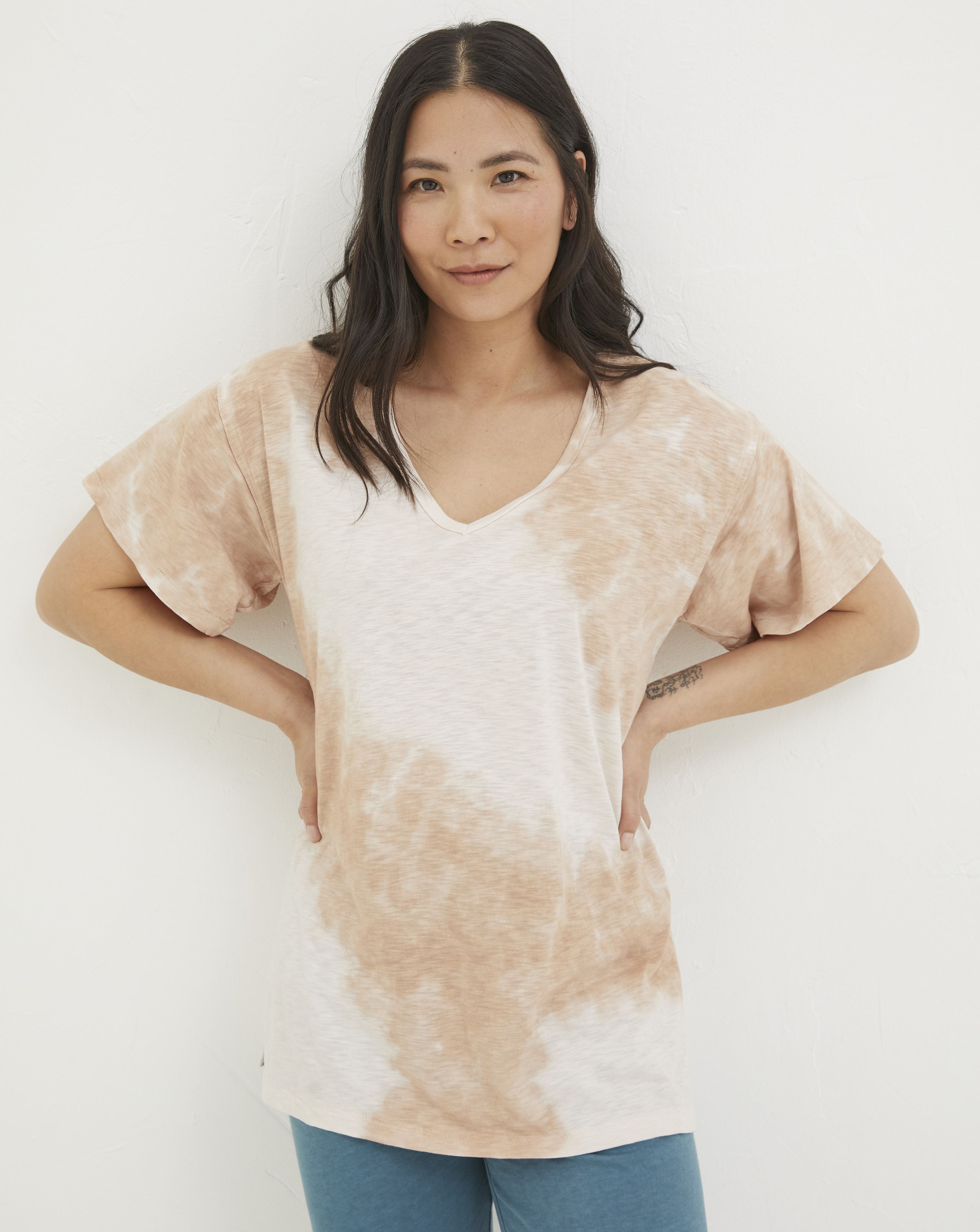FatFace Cotton Abi Tie Dye Tee