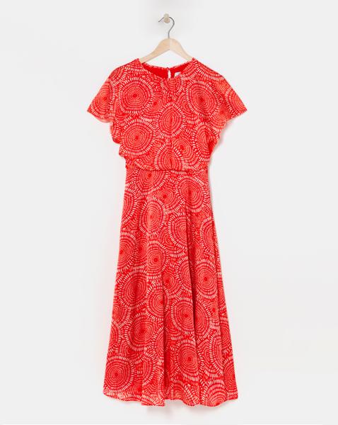 Joanna Hope Blouson Split Sleeve Dress