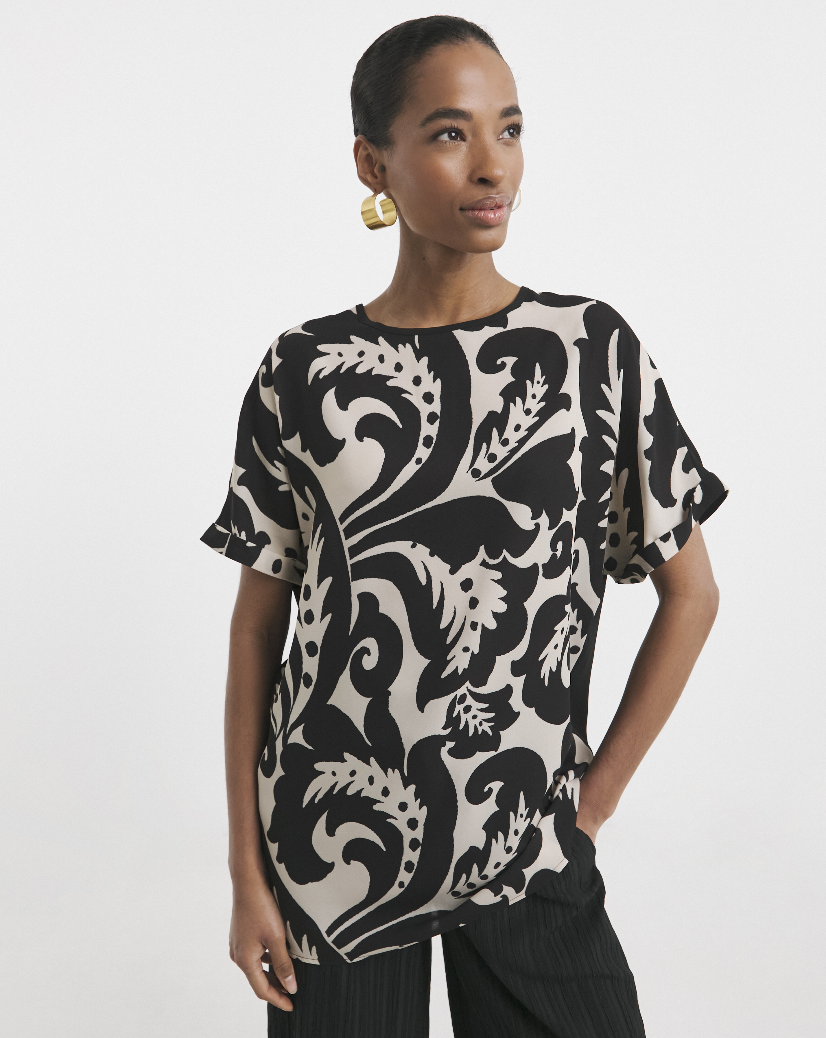 Boxy Short Sleeve Top