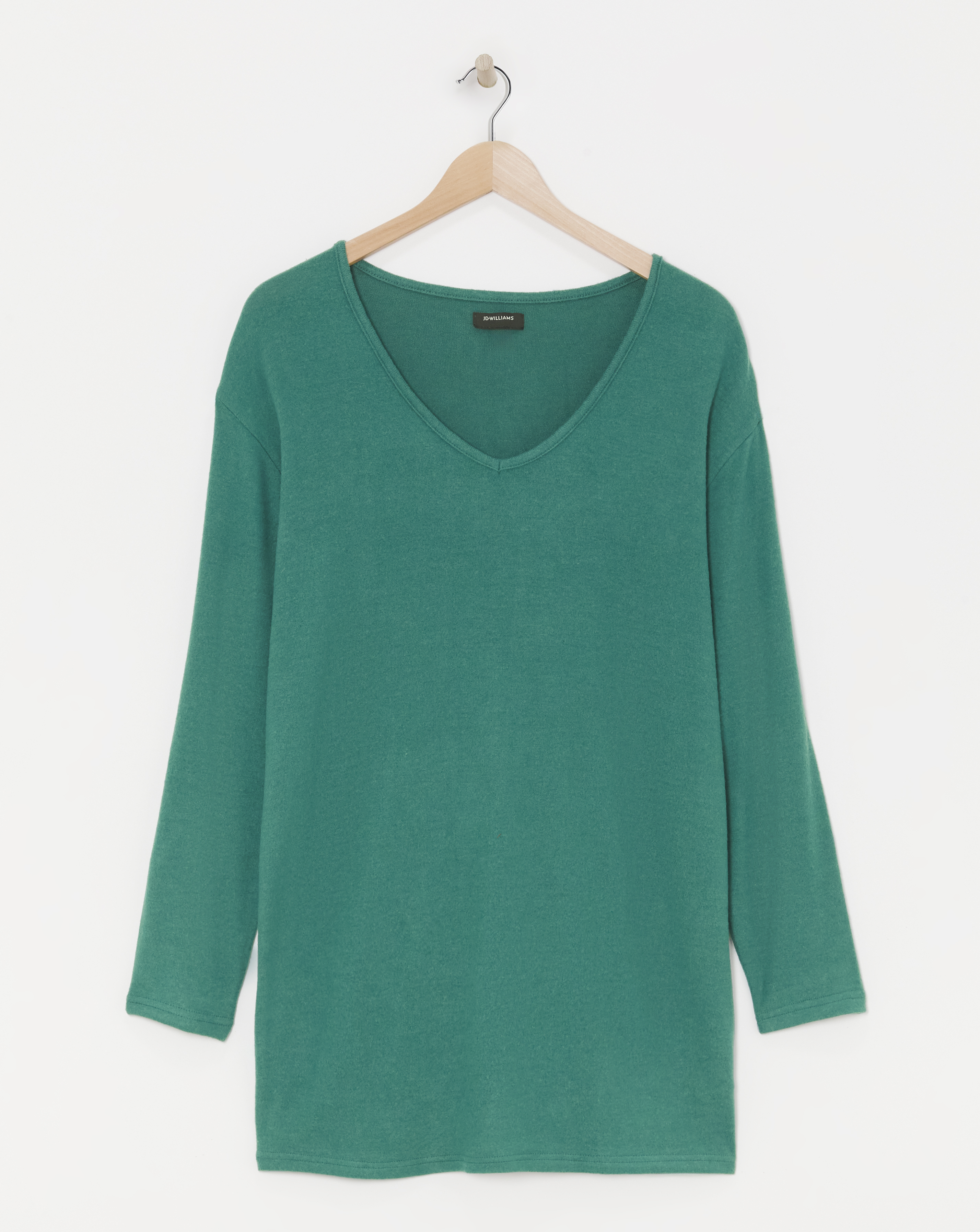 Soft Touch V-Neck Longline Top