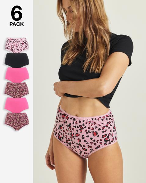6 Pack Full Brief Knickers