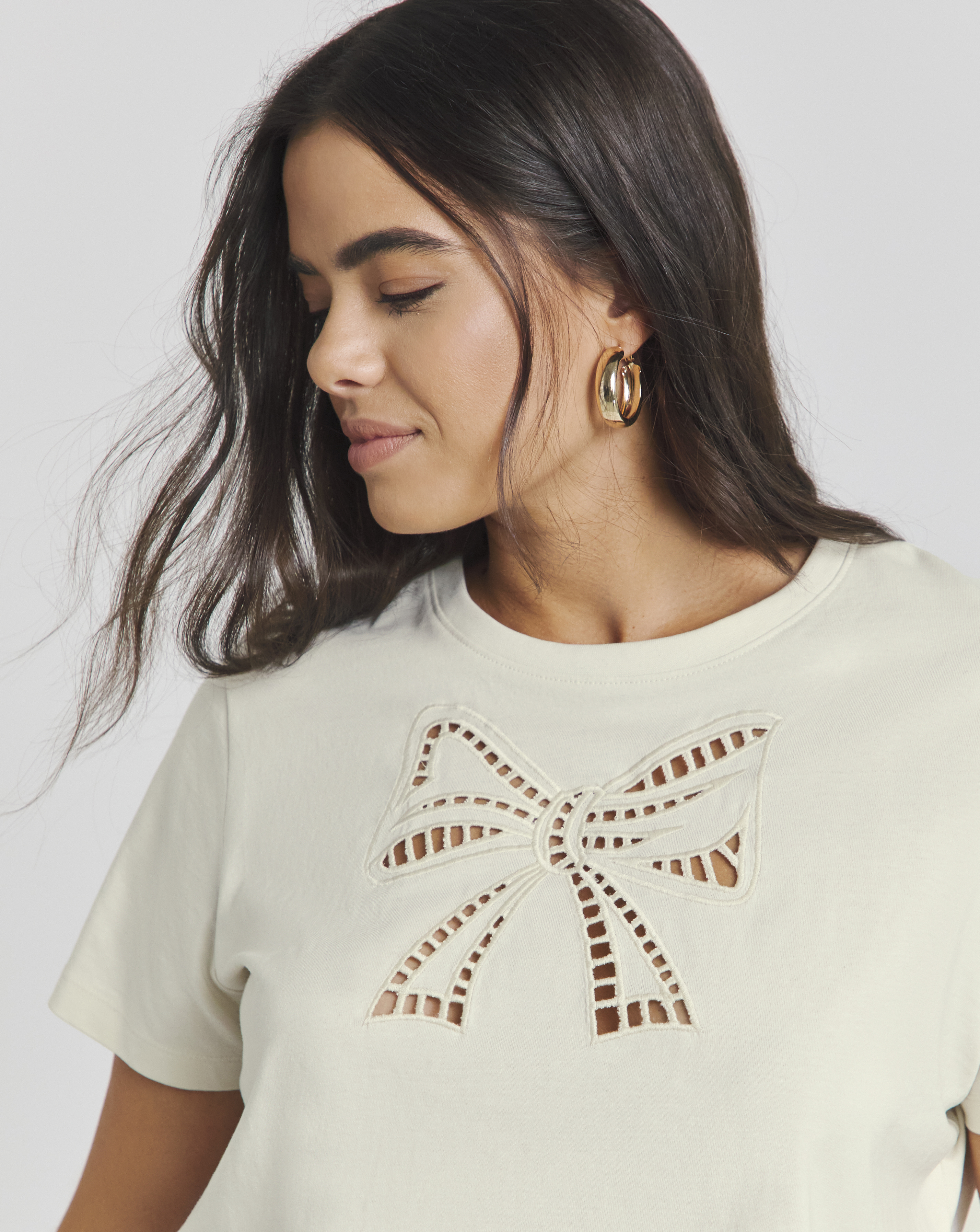 Bow Cut Out T-Shirt